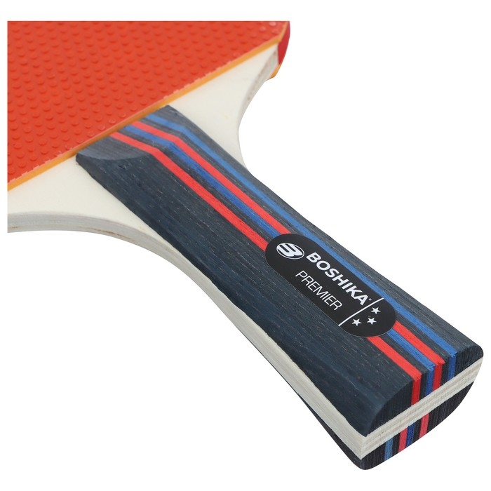 Набор для настольного тенниса BOSHIKA Premier: 2 ракетки, 3 мяча, 3 звезды, в чехле, цвета микс