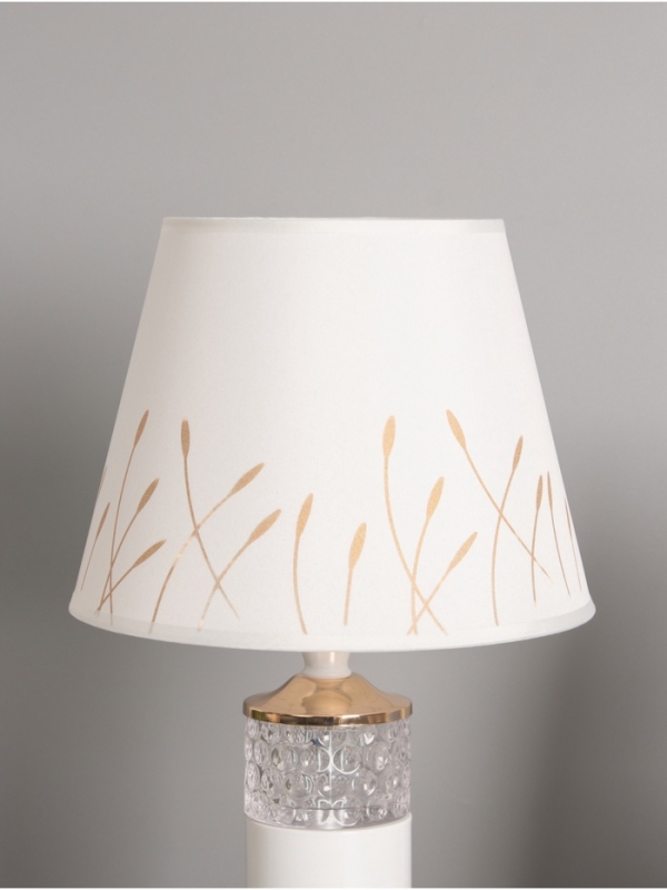 Лампа настольная &laquo;Рим&raquo; 1х40Вт Е27 + ночник 3Вт белый/золото 24.5,24,5.43см