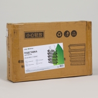 Подставка для цветов Greengo, 5 полок, 50 &times; 25 &times; 89 см, напольная, бамбук, чёрная