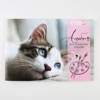 Альбом для рисования 40 листов А4 на скрепке &laquo;1 сентября: Котёнок&raquo; обложка 160 г/м2, бумага 100 г/м2.