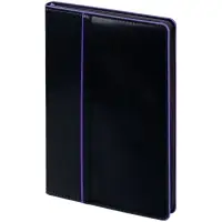 Ежедневник Alanis, недатированный, черный c фиолетовым