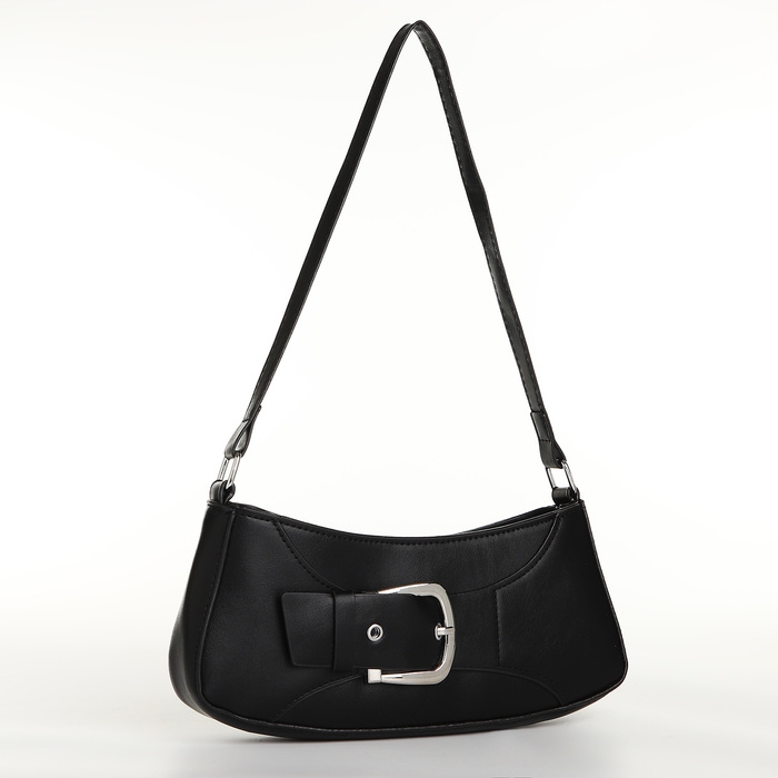 Сумка женская багет на молнии, цвет чёрный Сумка женская багет на молнии, цвет чёрный