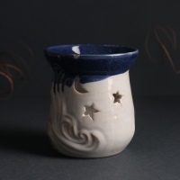 Аромалампа керамика "Море волнуется" синий 8,6х8,6х9,6 см Аромалампа керамика "Море волнуется" синий 8,6х8,6х9,6 см