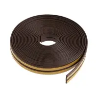 Уплотнитель резиновый ТУНДРА, профиль I, размер 9х2 мм, коричневый, в упаковке 10 м