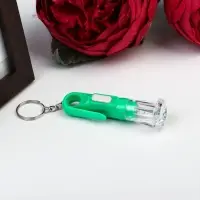 Фонарик брелок для ключей на кольце &laquo;Вспышка&raquo;, с колечком и держателем, 6.8&times;2.3&times;2.3 см, МИКС