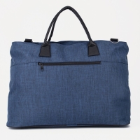 Сумка дорожная на молнии, н/карман, длинный ремень, цвет синий Сумка дорожная на молнии, н/карман, длинный ремень, цвет синий