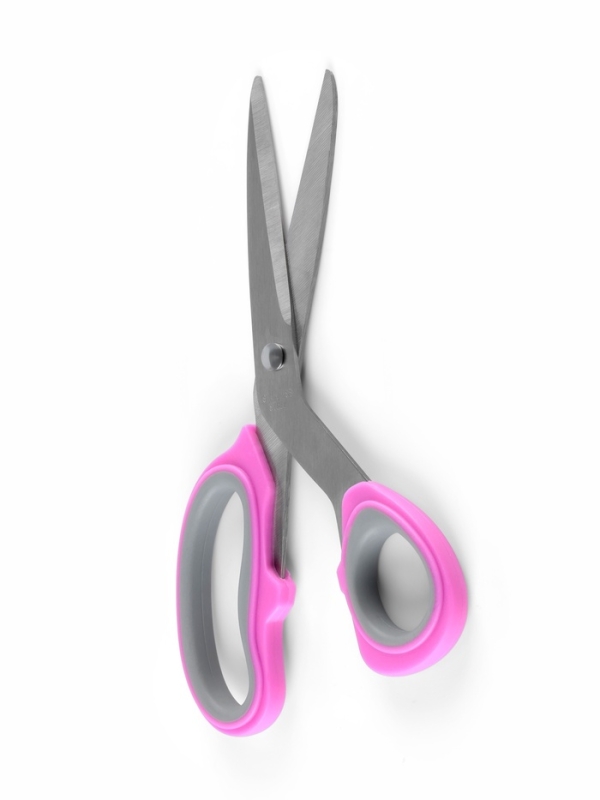 Ножницы портновские, скошенное лезвие, 8", 21 см, цвет МИКС
