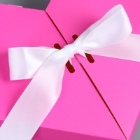 Коробка самосборная сердце, 17 х 17 х 6 см, розовая Коробка самосборная сердце, 17 х 17 х 6 см, розовая