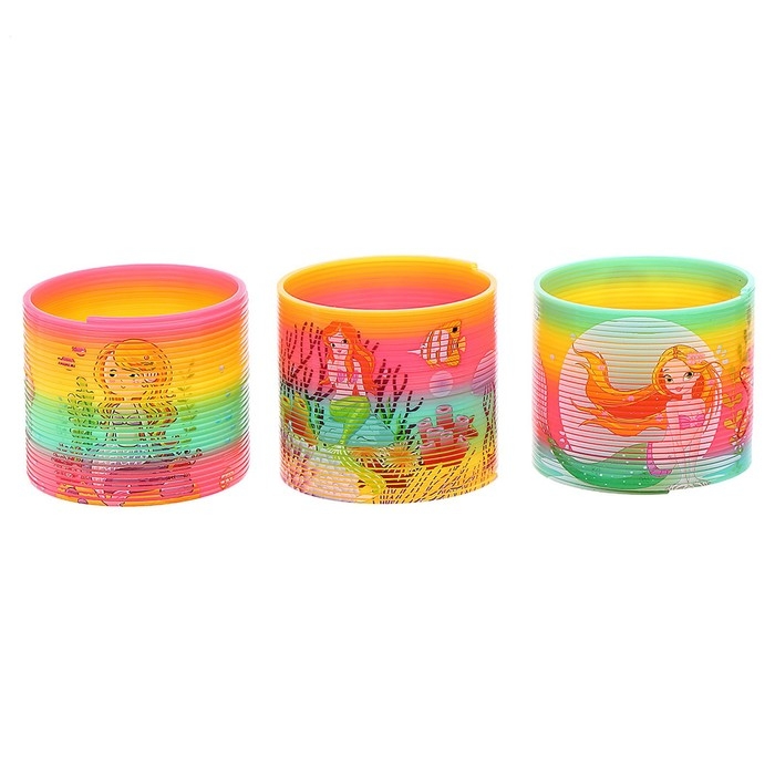 Пружинка радуга &laquo;Русалка&raquo;, виды МИКС