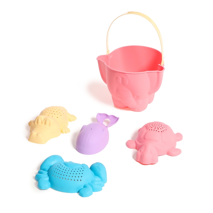 Песочный набор №8 &laquo;Африка №8&raquo;: ведро, 4 формочки, МИКС