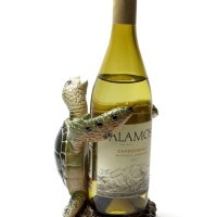 Подставка для бутылки "Черепаха" зеленая, 12х11х19см Подставка для бутылки "Черепаха" зеленая, 12х11х19см