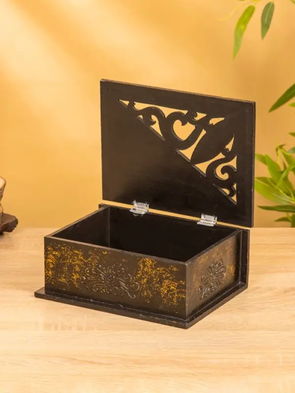 Шкатулка "Завитки" 24х18х9 см, МДФ