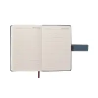 Ежедневник недатированный формат А5, с хлястиком, 128л, линия, пвх, Индиго