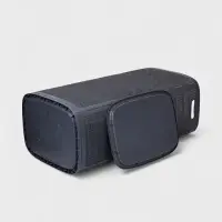 Плетёная корзина для белья с крышкой "Лён" 100л 43&times;32&times;80см, цвет графит