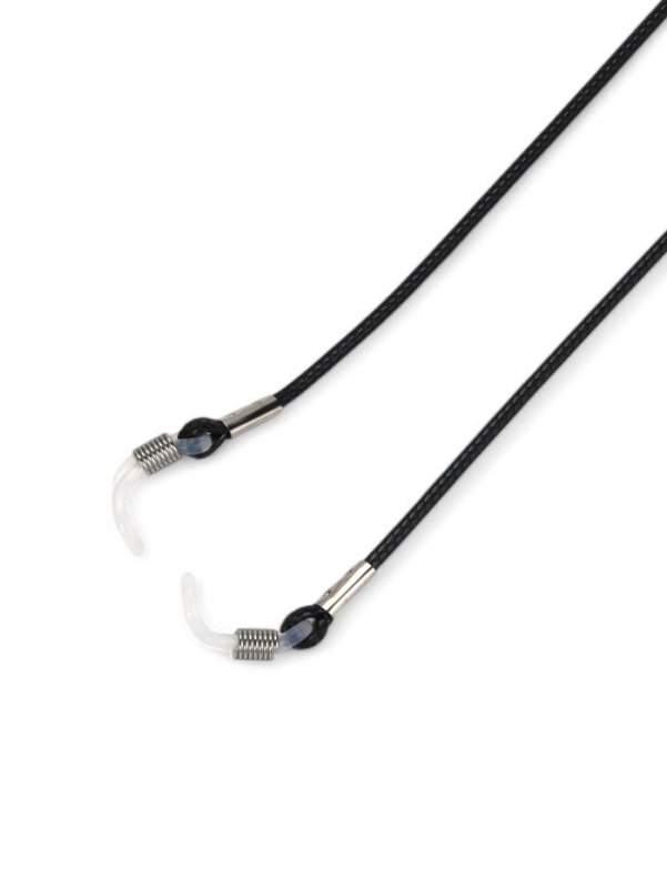 Шнурок для очков на шею 70 см силиконовый, черный