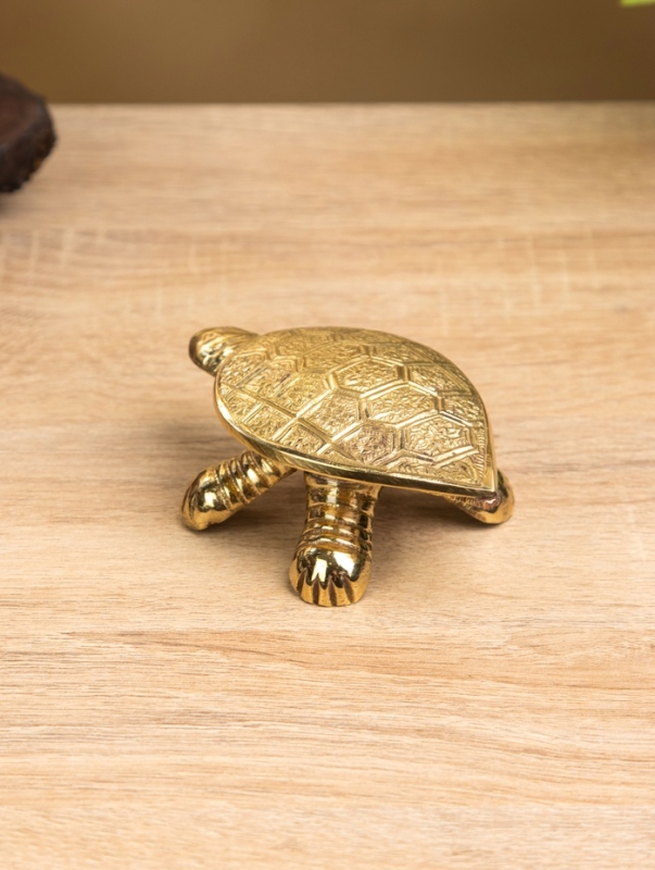 Сувенир-шкатулка "Черепаха в ромбики" латунь 10х6х3 см