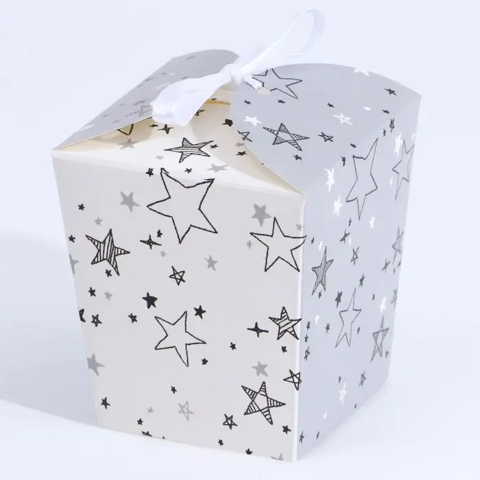 Коробка бонбоньерка, упаковка подарочная, &laquo;Звёзды&raquo;, 8 х 7.5 х 6 см см