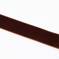 Лента бархатная, 15 мм, 18±1 м, коричневая №119 Лента бархатная, 15 мм, 18±1 м, коричневая №119