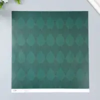 Бумага для скрапбукинга двусторонняя "Монстрики и листья" плотность 180 гр 30,5х32 см