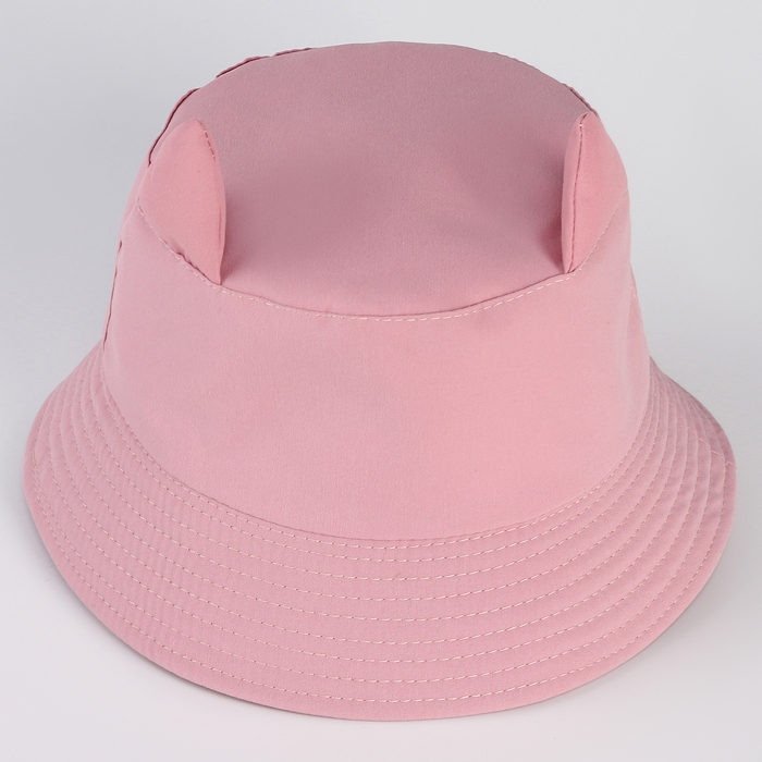 Панама детская для девочки &laquo;Мяу&raquo;, с ушками, р-р 54