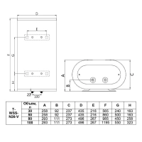 Водонагреватель накопительный 30 л