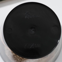 Горшок для цветов Доляна &laquo;Голди&raquo;, 800 мл, цвет чёрный