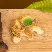 Подставка под благовония "Слон" керамика, цв. бежевый, 7,5х6х1 см