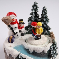 Светодиодная фигура «Весёлые снеговики» 20 × 20 × 16 см, полистоун, батарейки ААх3 (не в комплекте), USB, свечение мульти Светодиодная фигура «Весёлые снеговики» 20 × 20 × 16 см, полистоун, батарейки ААх3 (не в комплекте), USB, свечение мульти