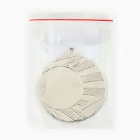 Медаль под нанесение, d= 4 см. Цвет серебро. Без ленты