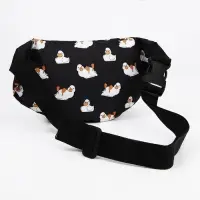 Поясная сумка на молнии, чёрная