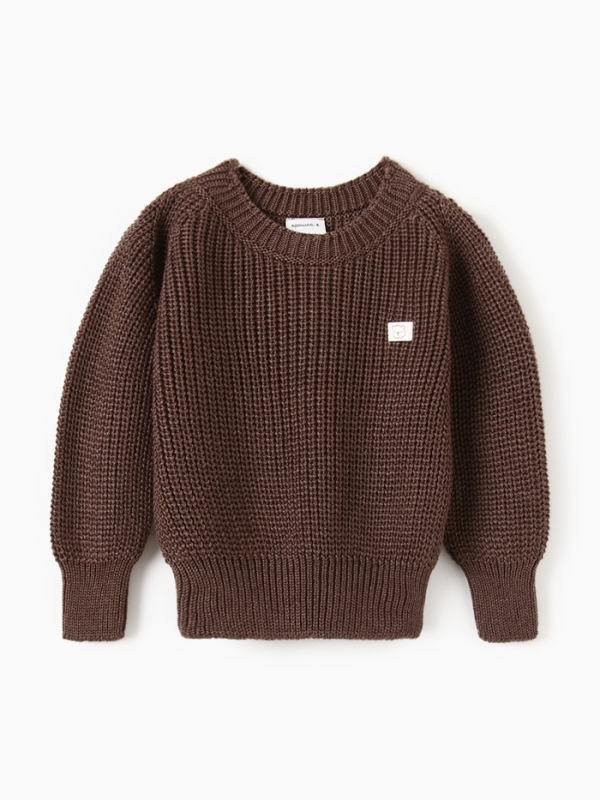 Джемпер вязаный Крошка Я, рост 92-98 см, коричневый
