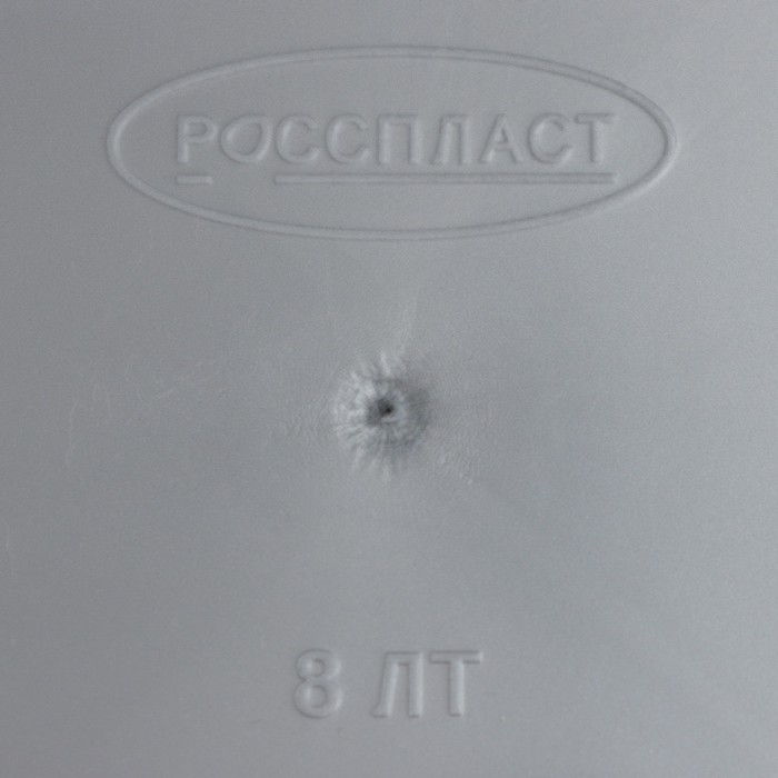 Контейнер для мусора &laquo;Камелия&raquo;, 8 л, цвет серебристый перламутр/чёрный