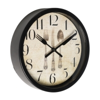 Часы настенные, серия: Кухня, "Сервировка", плавный ход, d-20 см