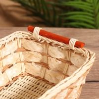 Корзина плетеная 23x17x9 см, ротанг