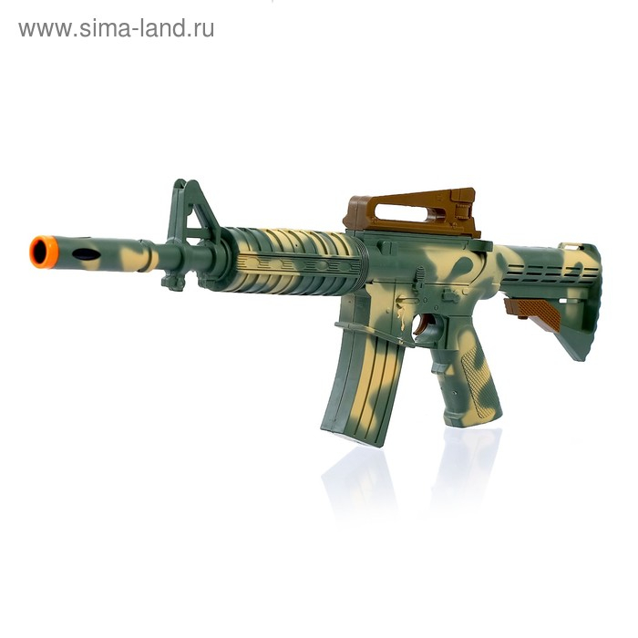 Автомат &laquo;М-16&raquo;, с мишенями, стреляет присосками