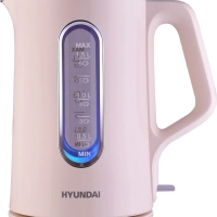 Чайник HYK-G8888 1.5л. 1700Вт кремовый прозрачный
