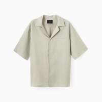 Рубашка мужская с коротким рукавом MIST р.54, цвет бледно-зеленый