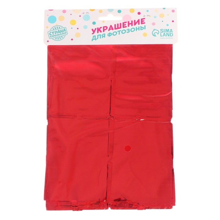 Праздничный занавес, 100 &times; 200 см, цвет красный