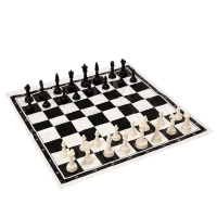 Шахматы 30 х 30 см, король h-5 см, d-2.2 см, фигуры пластик