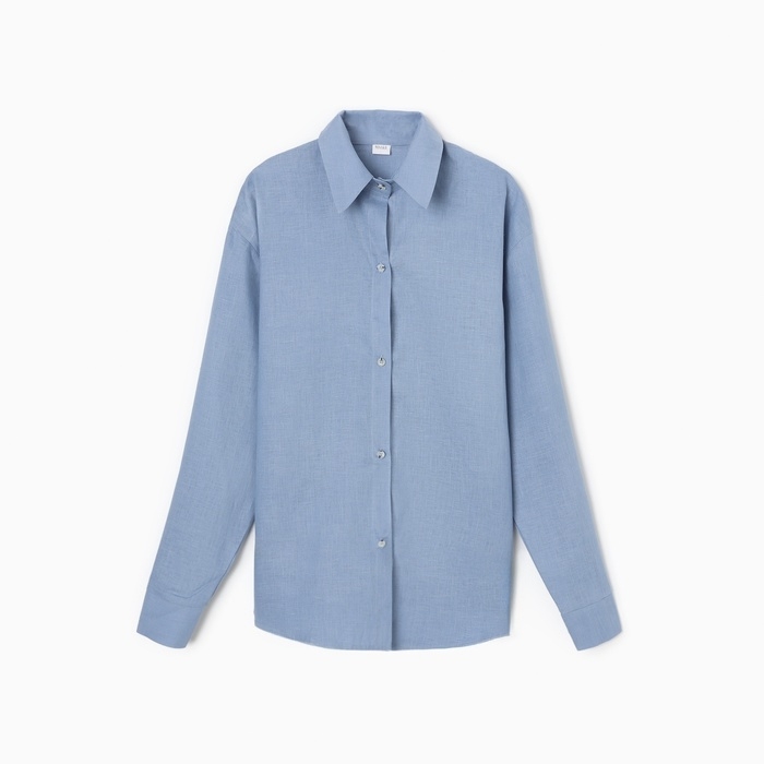 Блузка женская MINAKU: Casual Collection цвет голубой, размер 50 Блузка женская MINAKU: Casual Collection цвет голубой, размер 50