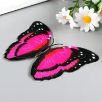 Магнит "Бабочка двухслойная" 11&times;9 см, МИКС