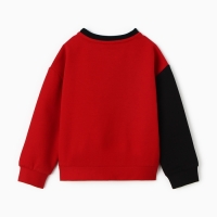 Свитшот детский MINAKU: Exclusive print, цвет красный, рост 110 см