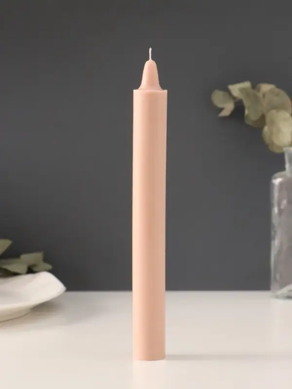 Ароматическая свеча парафиновая хозяйственная, 2.4&times;21 см, 80 г, капучино