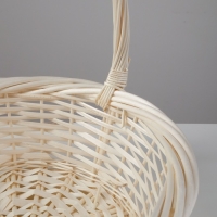 Набор корзин, 3 шт, 36х14/39 см, 30х12/34 см, 23х8/25 см, ива отбеленная