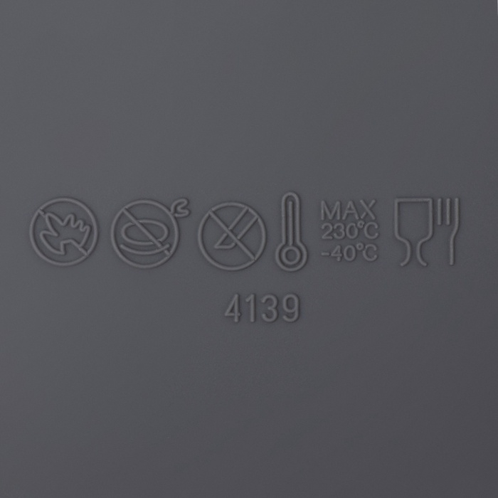 Форма для выпечки и муссовых десертов Доляна &laquo;Воздушность&raquo;, силикон, 18,5х4,5 см, внутр. d=17 см, серая