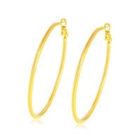 Серьги-кольца XUPING классика, d=5,5 см, цвет золото Серьги-кольца XUPING классика, d=5,5 см, цвет золото