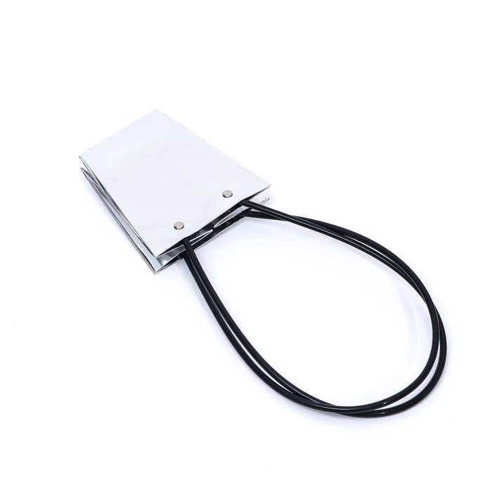 Сумка для цветов &laquo;Серебро&raquo;, влагостойкая, 12 x 12 - 8 x 8 - 12,5 см