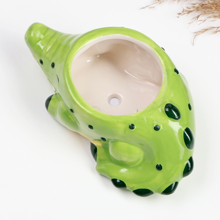 Кашпо Кашпо "Крокодил Геннадий" 14х9х8см