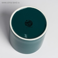 Кашпо керамическое с тиснением, &laquo;Геометрия&raquo;, 10 х 10 см