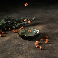 Соусник керамический &laquo;Цветок&raquo;, 120 мл, 11&times;3,3 см